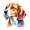 Beagle Wasserfarben