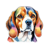Beagle Wasserfarben
