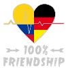 Colombia and Germany 100% friendship