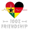 Ghana and Germany 100% friendship
