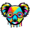 Koala with glasses