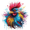 A proud rooster
