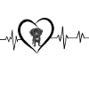 Black Labrador Heartbeat