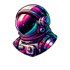 Bunter Astronauten-Weltraum