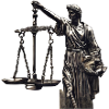Scales of Justice in Monochrome