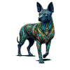 Mandala Art Peruvian Hairless Dog