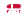 Bjergnatur Danmark Flag Skandinavien Dansk