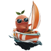 Obst Aprikose Bootfahren Geschenk