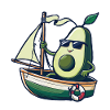 Obst Avocado Bootfahren Geschenk