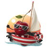 Obst Kirsche Bootfahren Geschenk