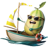 Obst Honigmelone Bootfahren Geschenk