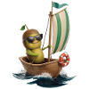 Frucht Kiwi Bootfahren Geschenk