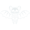 Squelette de chauve-souris mignon