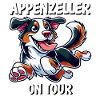 Appenzeller On Tour Funny Dog Design