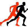 Running Marathon Mann Symbol