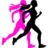 Running Marathon Femme Icône