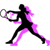 Tennis Spielerin Symbol