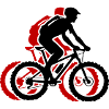 Mountain Bike Bicycle Man Icon