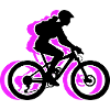 Mountain Bike Bicycle Woman Icon