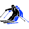 Ski Ski Homme Icône