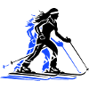 Skiing Skiing Woman Icon