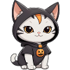 Spooky Whiskers Halloween Cat Magic