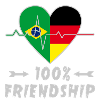Brazil and Germany 100% friendship