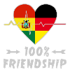 Bolivia and Germany 100% friendship