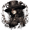 Emo Cowboy Steampunk Fille