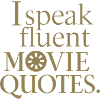 Cinema Lover Silhouette Saying