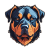Rottweiler découpé