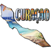 Carte aquarelle Curaçao