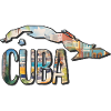 Carte à l’aquarelle de Cuba
