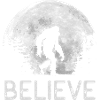 Full Moon - Night - Bigfoot Silhouette