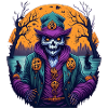 Gruseliges Halloween-partykostüm Zombie