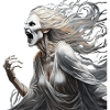 Gruseliges Halloween-partykostüm Banshee
