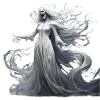 Gruseliges Halloween-partykostüm Banshee