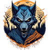 Gruseliges Halloween-partykostüm Werwolf