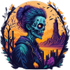 Gruseliges Halloween-partykostüm Zombie
