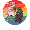 Ying and Yang Axolotl