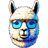 Alpaca with Sunglasses