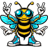 Bee with Sunglasses