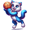 Cute Basketball Player Cat