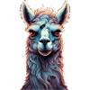 Gruseliges Halloween-partykostüm Zombie-lama