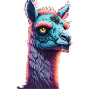Gruseliges Halloween-party-kostüm Zombie-lama