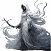 Gruseliges Halloween-partykostüm Banshee