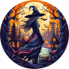 Gruseliges Halloween-partykostüm Hexe