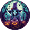 Gruseliges Halloween-partykostüm Hexe