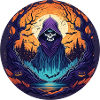 Gruseliges Halloween-party-kostüm Skelett
