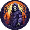 Gruseliges Halloween-partykostüm Sensenmann
